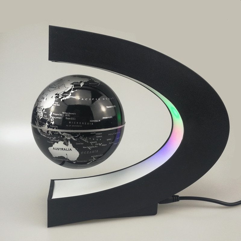 Magnetic Levitation Globe – Floating LED World Map Desk Decor